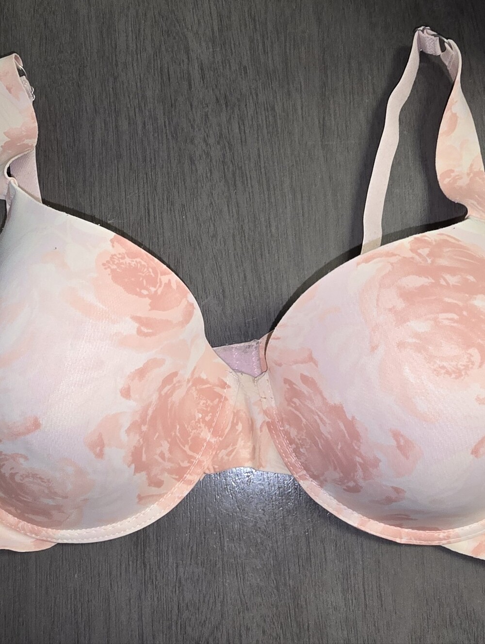 Vince Camuto Pink Floral Molded T-Shirt Bra